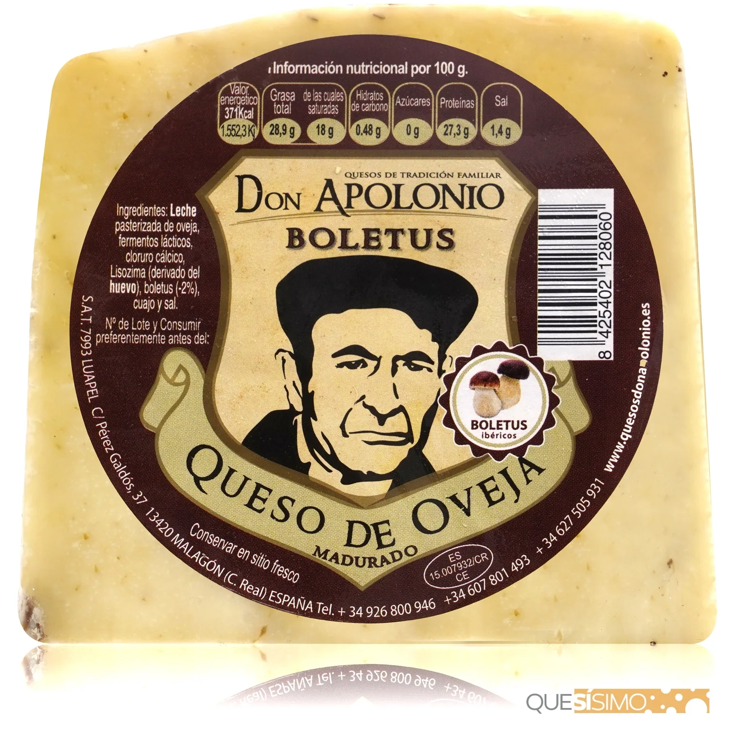 Queso Oveja Boletus Don Apolonio