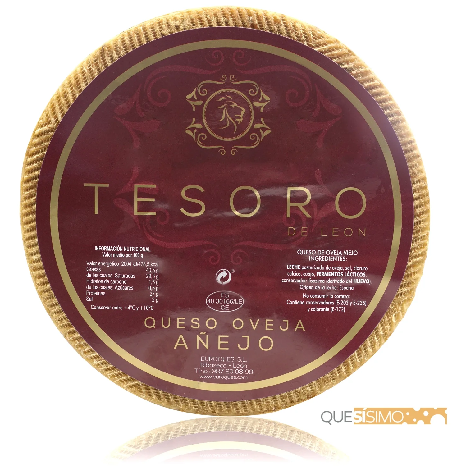 Queso Tesoro de León Añejo Oveja